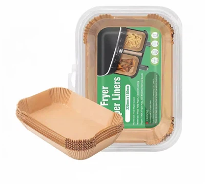 Rétthyrndur Air Fryer bökunarpappír